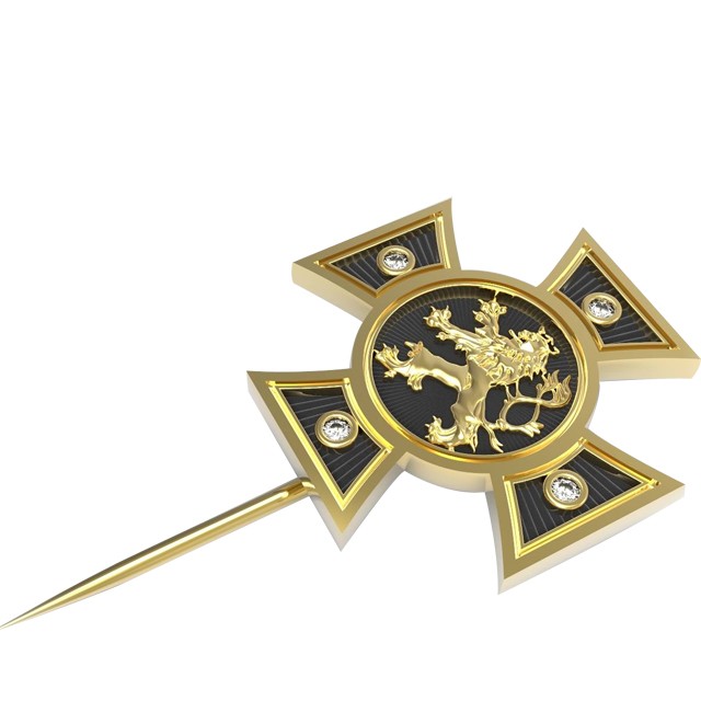 Odznak Řádu - zlatočerný
